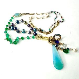 Mixed Gemstone Sundance Inspired Necklace